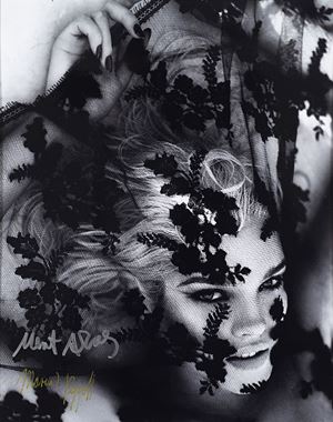 Woman in  black veil