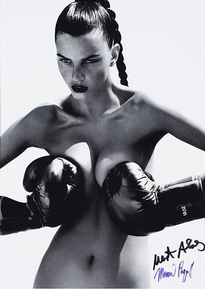 Woman With Boxing Gloves