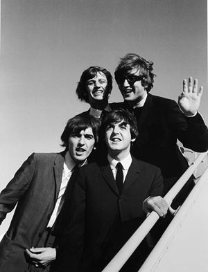The Beatles at the J.F.K. Airport, New York City