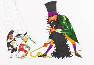 Pinocchio e Mangiafuoco