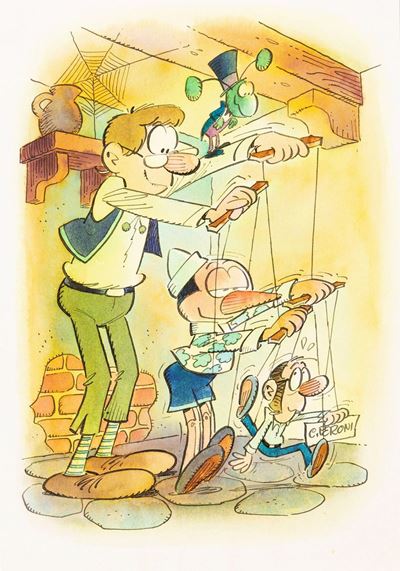 Pinocchio e Geppetto