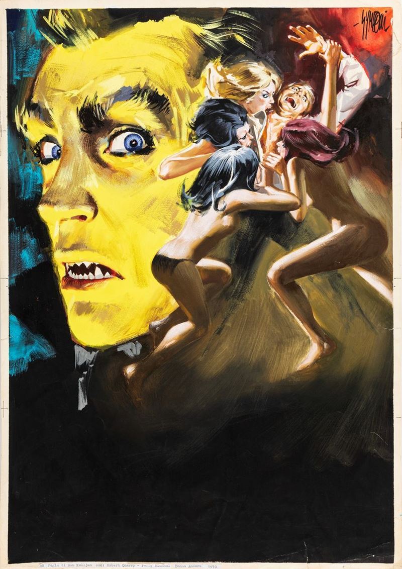 Symeoni Sandro Simeoni Yorga Il Vampiro Count Yorga Vampire 1970 Original Movie Poster 1932