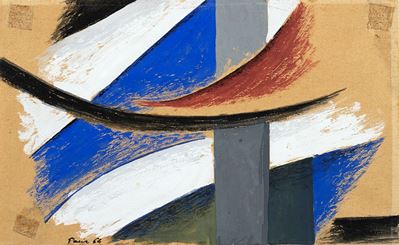 Senza titolo (1964), tecnica mista su carta