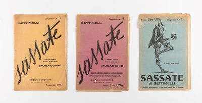 Sassate - Lotto di 3 riviste (Dispensa n. 1, 2, 4)