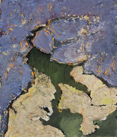 Aigues Mortes, olio su cartoncino, 1979