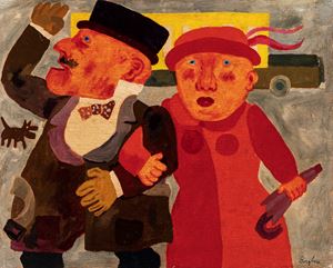 Due personaggi e camion