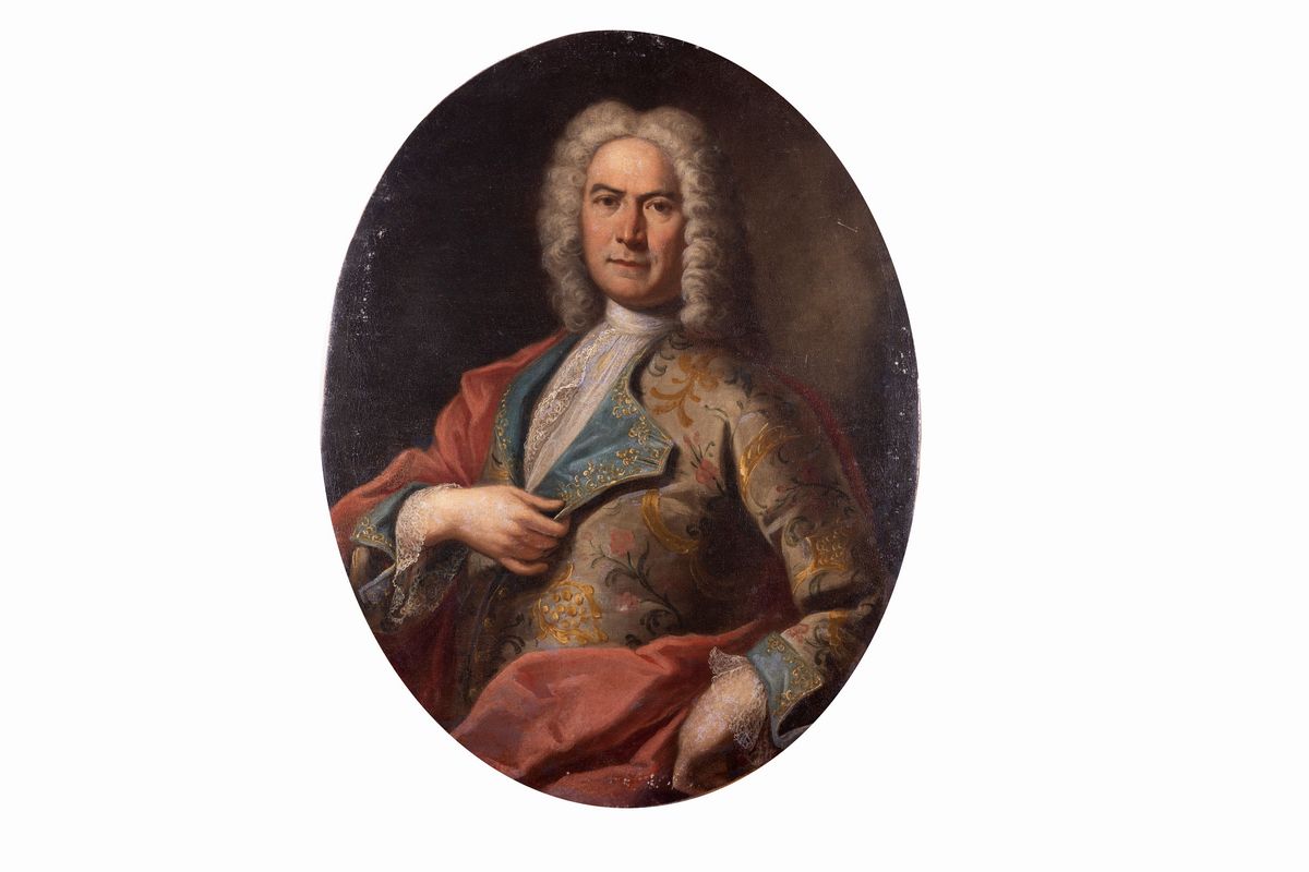 Scuola Dell'italia Settentrionale, Secolo XVIII - Ritratto di Gentildonna a Mezzobusto con Ventag...