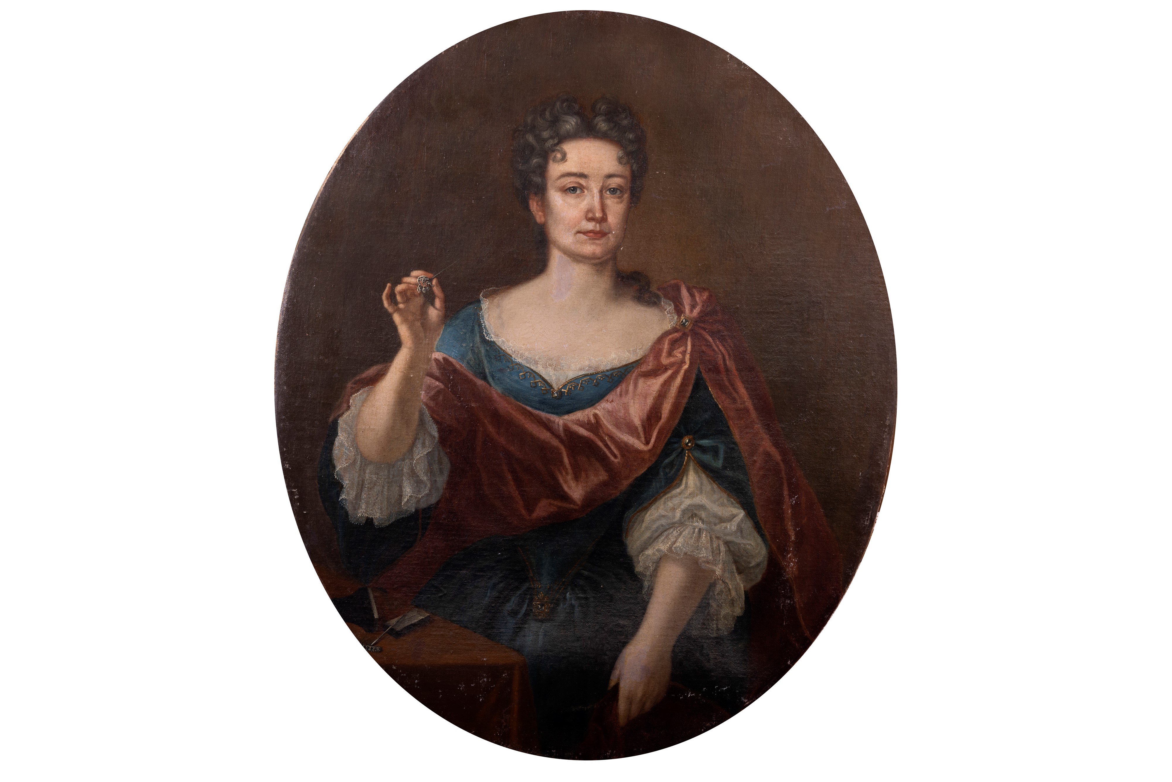 Scuola Dell'italia Settentrionale, Secolo XVIII - Ritratto di gentildonna a mezzobusto con spilla...