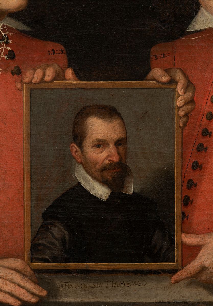 Jan Soens - Autoritratto del Pittore con i Due Figli