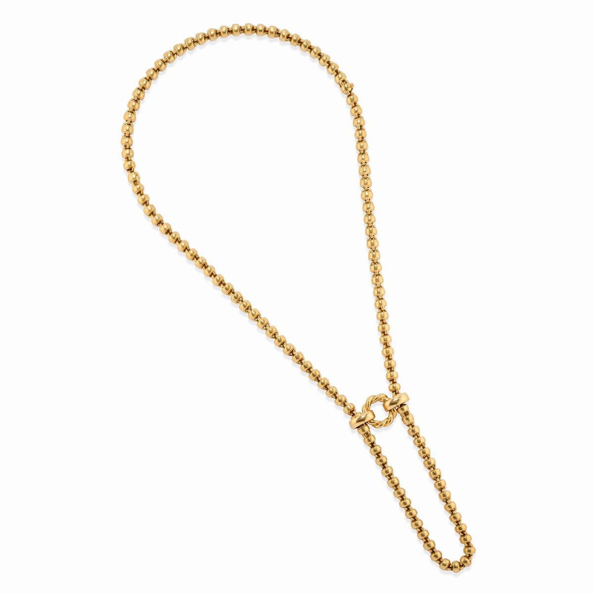 Collana in oro giallo 18k con bracciali coordinati