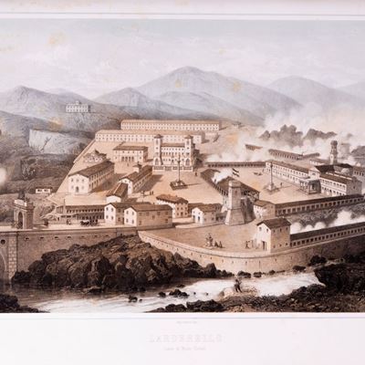 Album delle diverse località di stabilimenti industriali per l'estrazione dell'acido borico in To...