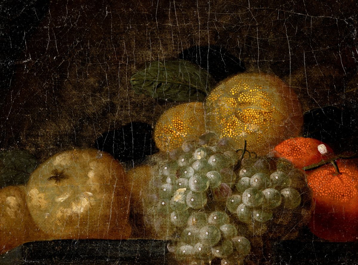 Scuola Italiana, Secolo XVII - Due Nature Morte di Frutta, En Pendant