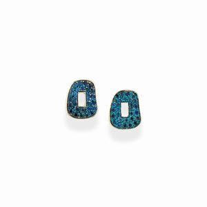 A 18k white gold and sapphire earrings, Mattioli