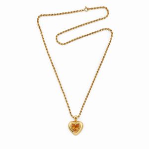 A 18k yellow gold and quartz