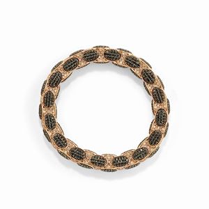 A 18k rose and burnished gold and diamond bracelet, Roberto Demeglio