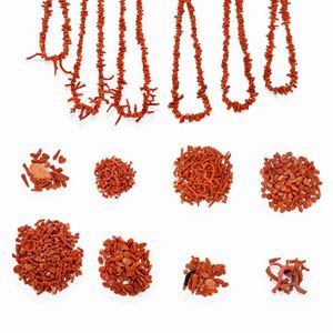  - Lotto in corallo rosso Mediterraneo